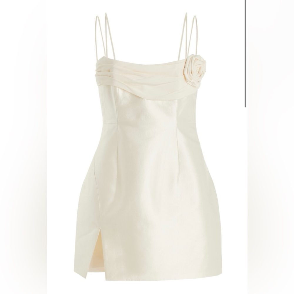 Rachel Gilbert Sawyer Silk-Wool Mini Dress